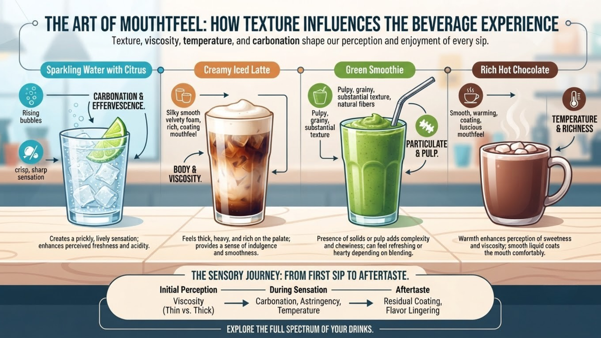 How Texture and Mouthfeel Influence the Beverage Experience