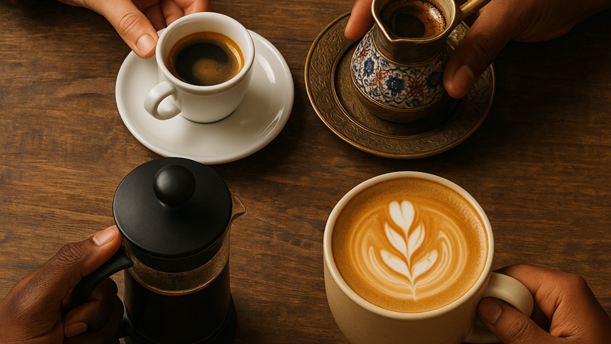 Coffee Drinks with Espresso and Latte Art