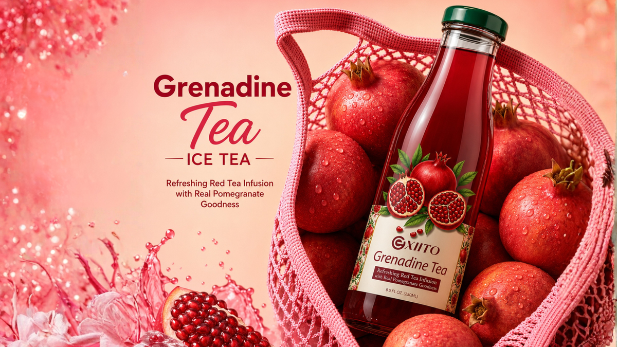 Refreshing iced tea drink
